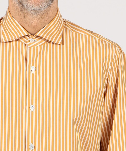 Maria Santangelo（マリアサンタンジェロ）の「Maria Santangelo コットン ワイドスプレッドカラーシャツ（シャツ/ブラウス・メンズ・カーキ/レッド系その他2/イエロー系その他2・42/40/38）」の5枚目の写真