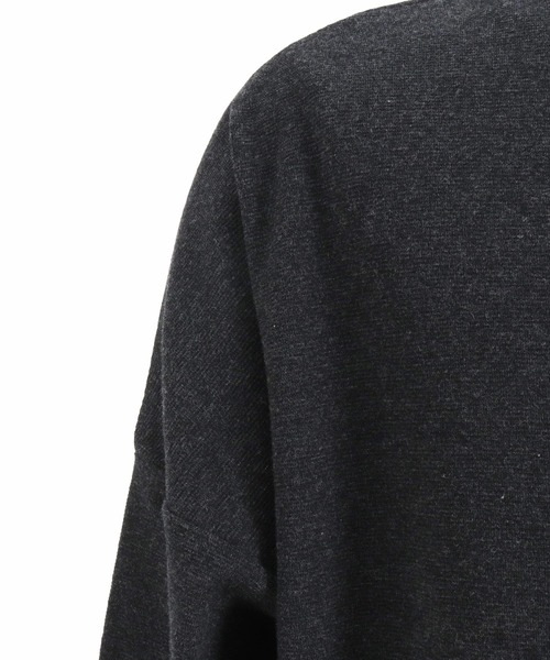 CAMBIO(カンビオ)の「mlt4779-Span Fraise Key Neck Long Sleeve Pullover カットソー(Tシャツ/カットソー・メンズ・ブラック/チャコールグレー/ホワイト・S/M/L)」の21枚目の写真