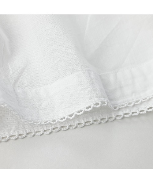 45R（フォーティファイブアール）の「インナーキャミソール（キャミソール・レディース・ホワイト/ネイビー・MEDIUM）」の7枚目の写真