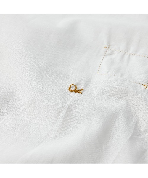 45R（フォーティファイブアール）の「インナーキャミソール（キャミソール・レディース・ホワイト/ネイビー・MEDIUM）」の9枚目の写真