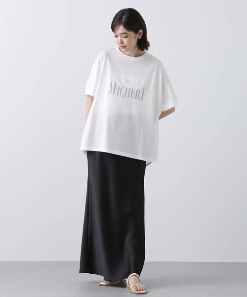 Gready Brilliant（グレディブリリアン）の「ＭＩＣＨＥＲＩ箔ロゴＴシャツ（Tシャツ/カットソー・レディース・オフホワイト/キャメル・38）」の15枚目の写真