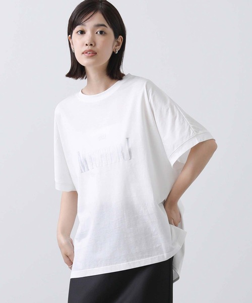 Gready Brilliant（グレディブリリアン）の「ＭＩＣＨＥＲＩ箔ロゴＴシャツ（Tシャツ/カットソー・レディース・オフホワイト/キャメル・38）」の16枚目の写真