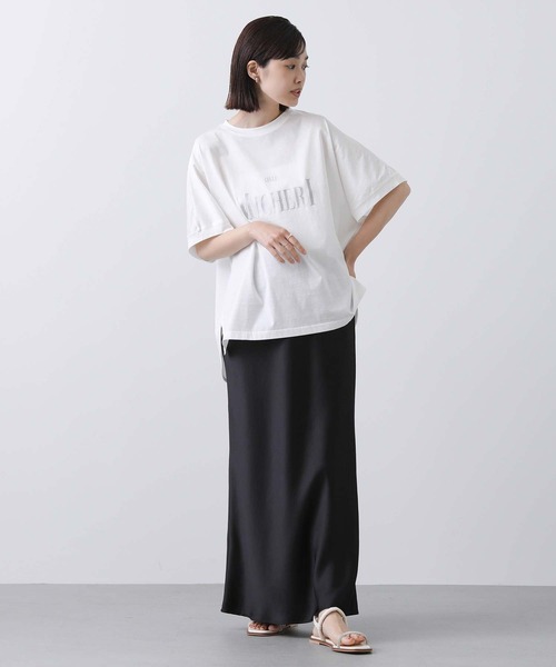 Gready Brilliant（グレディブリリアン）の「ＭＩＣＨＥＲＩ箔ロゴＴシャツ（Tシャツ/カットソー・レディース・オフホワイト/キャメル・38）」の12枚目の写真