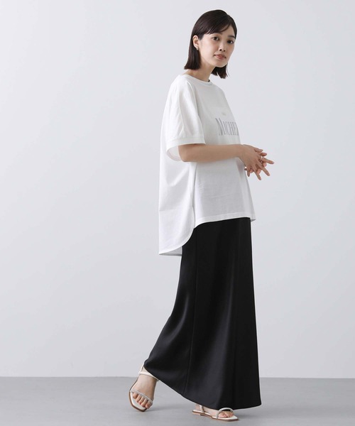 Gready Brilliant（グレディブリリアン）の「ＭＩＣＨＥＲＩ箔ロゴＴシャツ（Tシャツ/カットソー・レディース・オフホワイト/キャメル・38）」の13枚目の写真