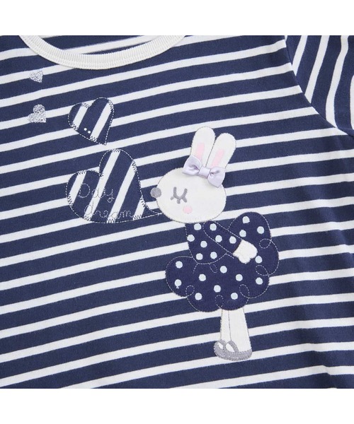 KP(ケーピー)の「うさぎアップリケ長袖Tシャツ(80~140)(Tシャツ/カットソー・キッズ・ベージュ/ネイビー・80cm/140cm/130cm/120cm/100cm/110cm/90cm)」の8枚目の写真