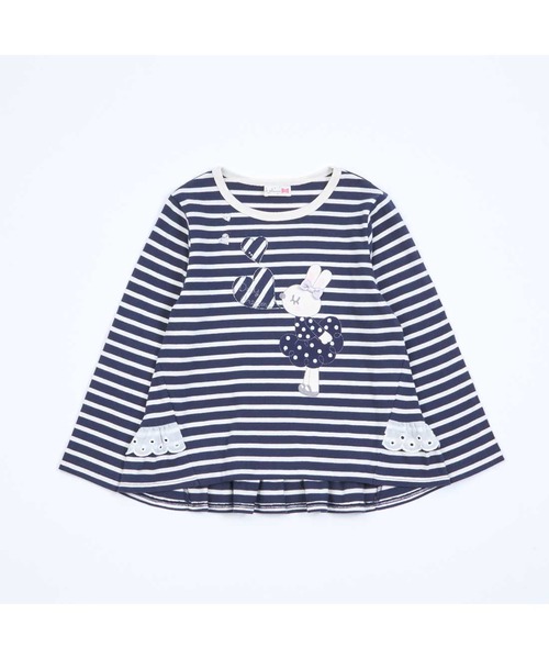 KP(ケーピー)の「うさぎアップリケ長袖Tシャツ(80~140)(Tシャツ/カットソー・キッズ・ベージュ/ネイビー・80cm/140cm/130cm/120cm/100cm/110cm/90cm)」の21枚目の写真