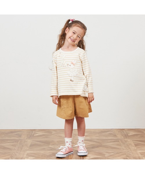 KP(ケーピー)の「うさぎアップリケ長袖Tシャツ(80~140)(Tシャツ/カットソー・キッズ・ベージュ/ネイビー・80cm/140cm/130cm/120cm/100cm/110cm/90cm)」の11枚目の写真