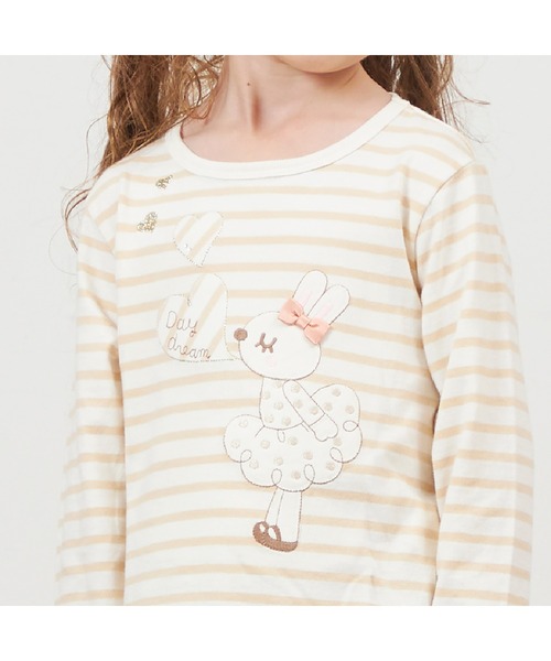 KP(ケーピー)の「うさぎアップリケ長袖Tシャツ(80~140)(Tシャツ/カットソー・キッズ・ベージュ/ネイビー・80cm/140cm/130cm/120cm/100cm/110cm/90cm)」の15枚目の写真