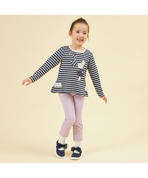 KP(ケーピー)の「うさぎアップリケ長袖Tシャツ(80~140)(Tシャツ/カットソー・キッズ・ベージュ/ネイビー・80cm/140cm/130cm/120cm/100cm/110cm/90cm)」の16枚目の写真