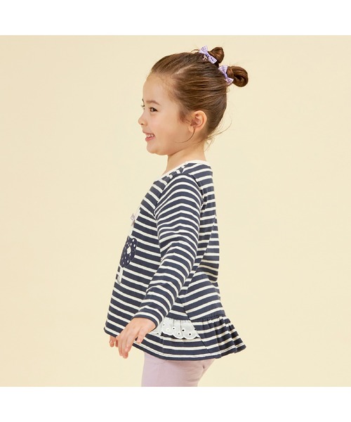 KP(ケーピー)の「うさぎアップリケ長袖Tシャツ(80~140)(Tシャツ/カットソー・キッズ・ベージュ/ネイビー・80cm/140cm/130cm/120cm/100cm/110cm/90cm)」の17枚目の写真