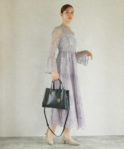 MERCURYDUO（マーキュリーデュオ）の「【MERCURYDUO/マーキュリーデュオ】両アオリポケットサイド配色大開き開口 超軽量ハンドバッグ キーチャーム付（ハンドバッグ・レディース・ブラック/ダークブラウン/ベージュ/アイボリー/ライトグレー/グレイッシュベージュ・FREE）」の12枚目の写真