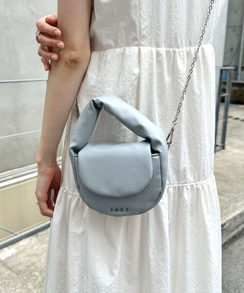 mystic（ミスティック）の「【5色展開】loti サークルフラップショルダー（ハンドバッグ・レディース・ブルー/イエロー/オフホワイト/グリーン/ブラック・ONE SIZE）」の18枚目の写真