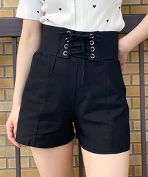 GORGE（ゴージ）の「《レースアップ×ハイウエスト》レディース ショートパンツ 美脚 脚長効果 春夏秋冬（その他パンツ）」