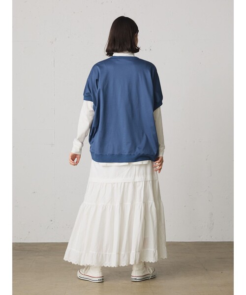 MidiUmi(ミディウミ)の「MidiUmi コクーンプルオーバー(Tシャツ/カットソー・レディース・ブルー系その他3/ブラック/オフホワイト/ダークブラウン・FREE)」の17枚目の写真