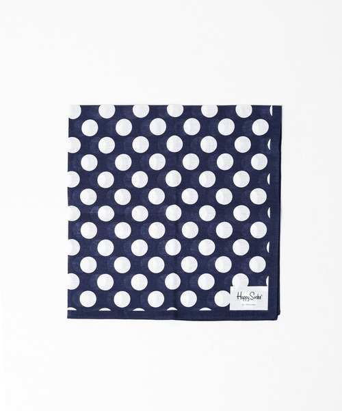 Happy Socks(ハッピーソックス)の「/Happy Socks/Design Handkerchief(ハンカチ/ハンドタオル・レディース・ネイビー/ブラック系その他/ブラック系その他2/ブラック系その他3・FREE)」の6枚目の写真