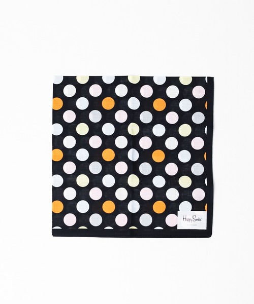 Happy Socks(ハッピーソックス)の「/Happy Socks/Design Handkerchief(ハンカチ/ハンドタオル・レディース・ネイビー/ブラック系その他/ブラック系その他2/ブラック系その他3・FREE)」の7枚目の写真