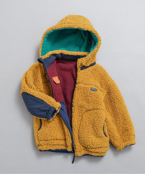 BREEZE（ブリーズ）の「【WEB限定】リバーシブルボアジャケット（ブルゾン・キッズ・キナリ/パープル/イエロー/レインボー/ブラック・80/90/100/110/120/130/140）」の4枚目の写真