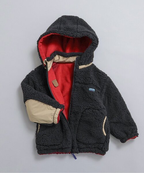 BREEZE（ブリーズ）の「【WEB限定】リバーシブルボアジャケット（ブルゾン・キッズ・キナリ/パープル/イエロー/レインボー/ブラック・80/90/100/110/120/130/140）」の3枚目の写真