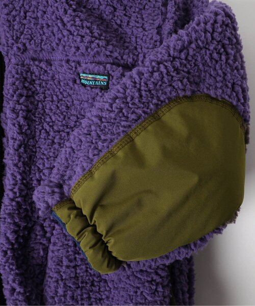 BREEZE（ブリーズ）の「【WEB限定】リバーシブルボアジャケット（ブルゾン・キッズ・キナリ/パープル/イエロー/レインボー/ブラック・80/90/100/110/120/130/140）」の7枚目の写真