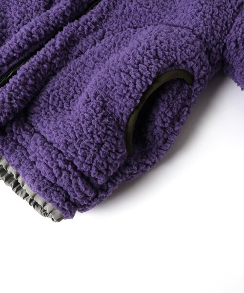 BREEZE（ブリーズ）の「【WEB限定】リバーシブルボアジャケット（ブルゾン・キッズ・キナリ/パープル/イエロー/レインボー/ブラック・80/90/100/110/120/130/140）」の8枚目の写真