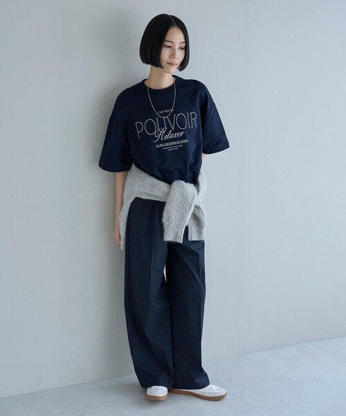 UNFILO(アンフィーロ)の「【吸水速乾/UVケア】ハーフスリーブ ロゴSWEAT(Tシャツ/カットソー・レディース・アイボリー系/ネイビー系/ライトグレー系・X-LARGE)」の7枚目の写真