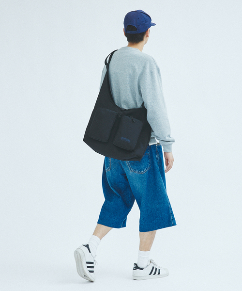 OUTDOOR PRODUCTS（アウトドアプロダクツ）の「OUTDOOR PRODUCTS / アウトドアプロダクツ 417別注 ワンショルダー（ショルダーバッグ・メンズ・ブラック/ブラウン・FREE）」の4枚目の写真