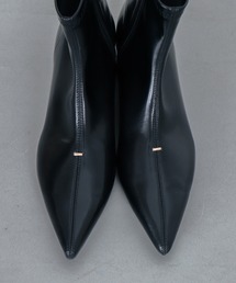 EVOL | 【EVOL】2cmのインヒール入り/ステッチポインテッドソフトショートブーツ IX5565(ブーツ)