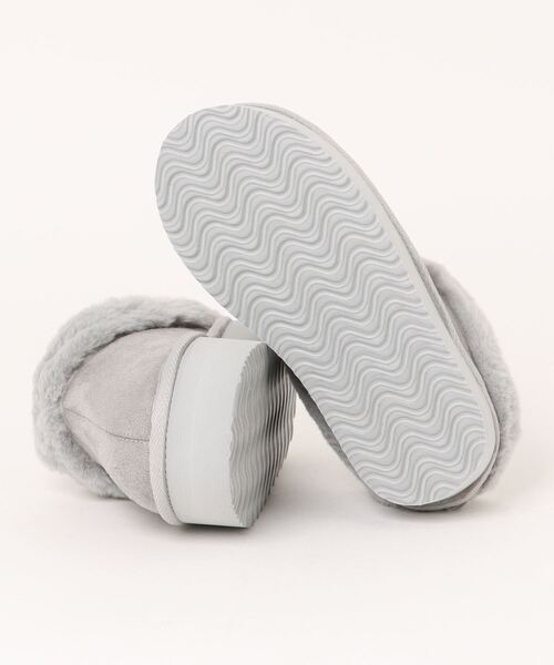 algy（アルジー）の「ALGY スリッポンデザイン 厚底 ミュール ムートンブーツ（ブーツ・キッズ・ライトグレー/キャメル/ブラック・20.0cm/21.0cm/22.0cm/23.0cm/24.0cm）」の5枚目の写真