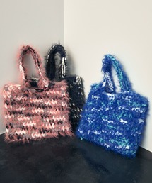 Multi Color Knit Handbag / マルチカラーニットハンドバッグ【uyu.】