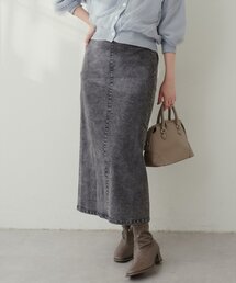 natural couture | スーパーストレッチスリット付スカート(スカート)