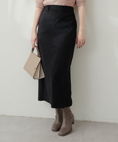 natural couture(ナチュラルクチュール)の「スーパーストレッチスリット付スカート(スカート・レディース・チャコールグレー/ブラック/インディゴブルー/その他1/その他2・FREE)」の15枚目の写真