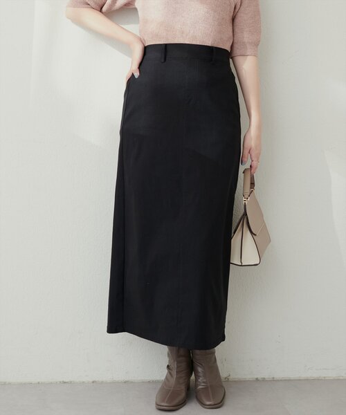 natural couture(ナチュラルクチュール)の「スーパーストレッチスリット付スカート(スカート・レディース・チャコールグレー/ブラック/インディゴブルー/その他1/その他2・FREE)」の14枚目の写真