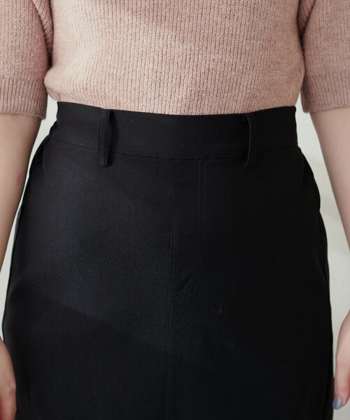 natural couture(ナチュラルクチュール)の「スーパーストレッチスリット付スカート(スカート・レディース・チャコールグレー/ブラック/インディゴブルー/その他1/その他2・FREE)」の19枚目の写真