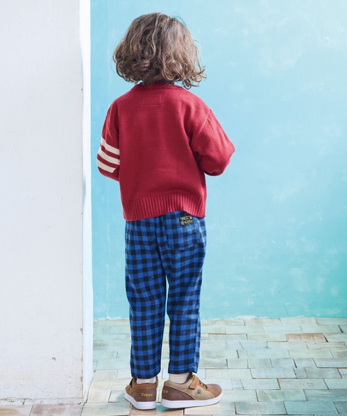 A BOND（アボンド）の「チェックタックパンツ（その他パンツ・キッズ・オフホワイト/ブルー/レッド/ブラウン/グリーン・90/100/110/120/130/140/150）」の8枚目の写真