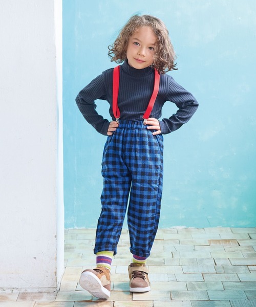 A BOND（アボンド）の「チェックタックパンツ（その他パンツ・キッズ・オフホワイト/ブルー/レッド/ブラウン/グリーン・90/100/110/120/130/140/150）」の10枚目の写真