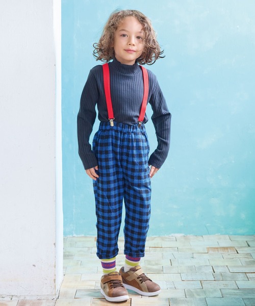 A BOND（アボンド）の「チェックタックパンツ（その他パンツ・キッズ・オフホワイト/ブルー/レッド/ブラウン/グリーン・90/100/110/120/130/140/150）」の11枚目の写真