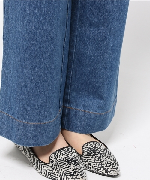 LIMITLESS LUXURY（リミットレスラグジュアリー）の「フリンジデニムワイドパンツ◆（その他パンツ・レディース・ブルー系その他/ネイビー・36/38）」の10枚目の写真