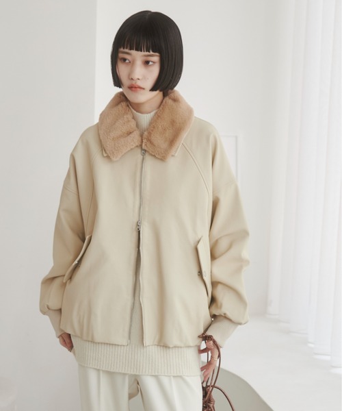 OPEN AESTHETICS ファー　ジャケット　ヴィンテージ(取り外す可能) OPEN AESTHETICS ファー ジャケット ヴィンテージ(取り外す可能)