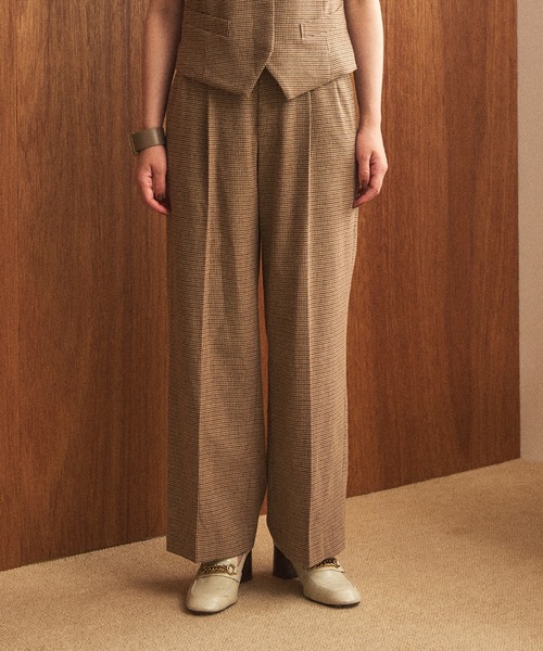 【セール】【小柄女性向け】セット対応 ワイドストレートパンツ《日本製》（その他パンツ）｜Sirin（シリン）