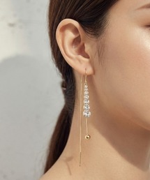 【CHI SELECT】キラキラ シンプル ロング デザイン ピアス chi-pierce-00730【GBT】