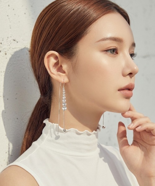 Burner(バーナー)の「【CHI SELECT】キラキラ シンプル ロング デザイン ピアス chi-pierce-00730【GBT】(ピアス(両耳用)・レディース・ゴールド/シルバー・FREE)」の6枚目の写真