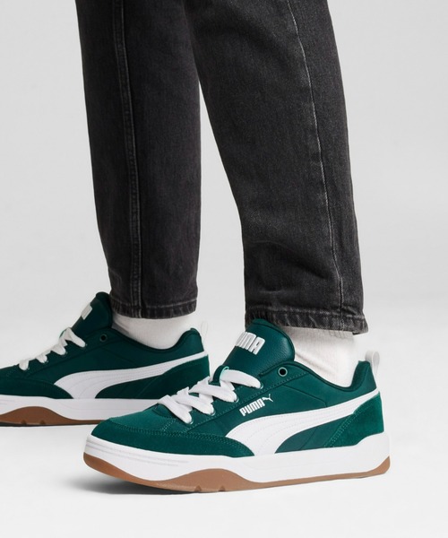 PUMA(プーマ)の「PUMA プーマ ユニセックス パーク ライフスタイル ストリート スニーカー(スニーカー・メンズ・グリーン系その他/レッド系その他/ブラック系その他・27.0cm/27.5cm/26.0cm/26.5cm/28.0cm/29.5cm/30.0cm/28.5cm/29.0cm/25.5cm/22.0cm/22.5cm/23.0cm/24.5cm/25.0cm/23.5cm/24.0cm)」の2枚目の写真