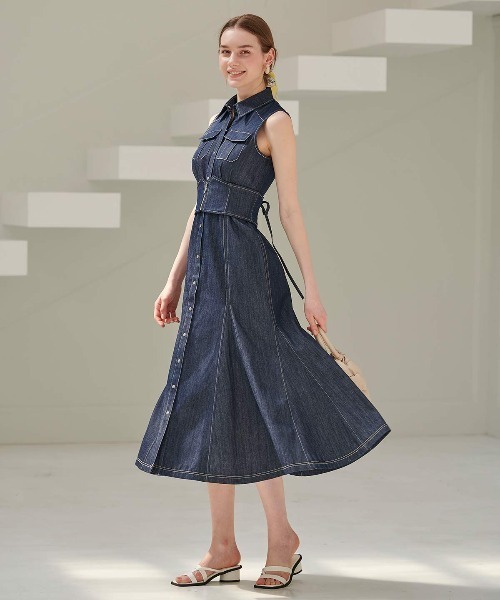 セール/ブランド古着】シャツワンピース（シャツワンピース）｜AND  