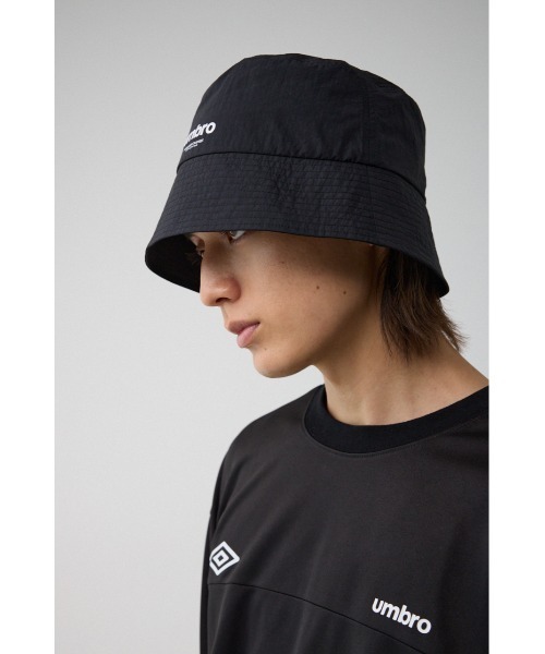 AZUL by moussy(アズールバイマウジー)の「【UMBRO×AZUL】 バケットハット(ハット・メンズ・ブラック・FREE)」の3枚目の写真