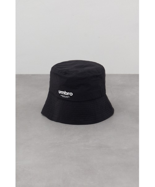 AZUL by moussy(アズールバイマウジー)の「【UMBRO×AZUL】 バケットハット(ハット・メンズ・ブラック・FREE)」の4枚目の写真