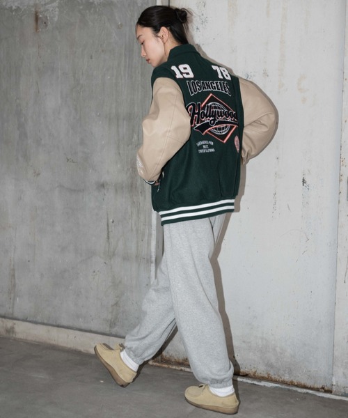 WEGO（ウィゴー）の「WEGO/メルトンワッペンスタジャン（スタジャン