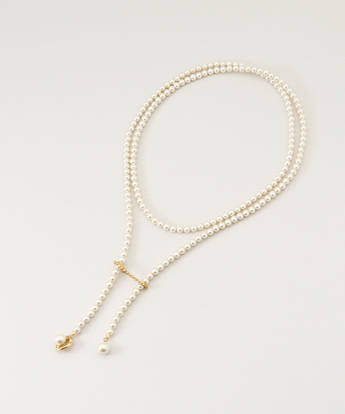 セール】【ADER.bijoux/アデル ビジュー】VAGUE pearl necklace
