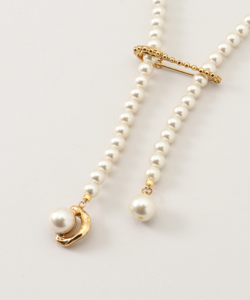 セール】【ADER.bijoux/アデル ビジュー】VAGUE pearl necklace 