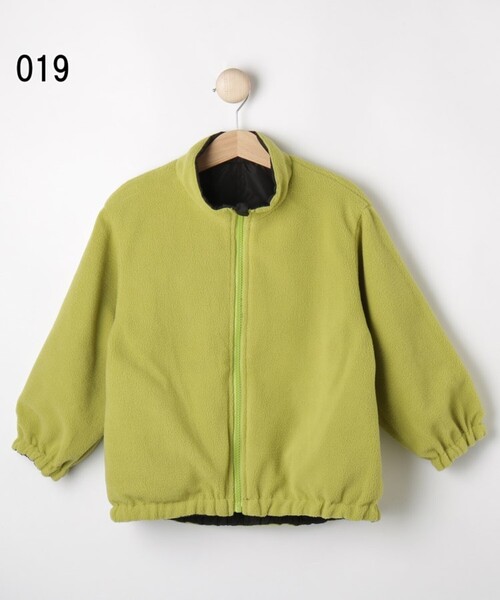SHOO・LA・RUE(シューラルー)の「◆【洗える/110-140cm/撥水】リバーシブル フリースブルゾン(ブルゾン・キッズ・サックスブルー/ライトベージュ/カーキ/ブラック・14/13/12/11)」の16枚目の写真