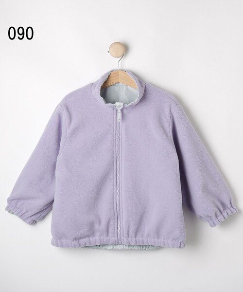 SHOO・LA・RUE(シューラルー)の「◆【洗える/110-140cm/撥水】リバーシブル フリースブルゾン(ブルゾン・キッズ・サックスブルー/ライトベージュ/カーキ/ブラック・14/13/12/11)」の19枚目の写真